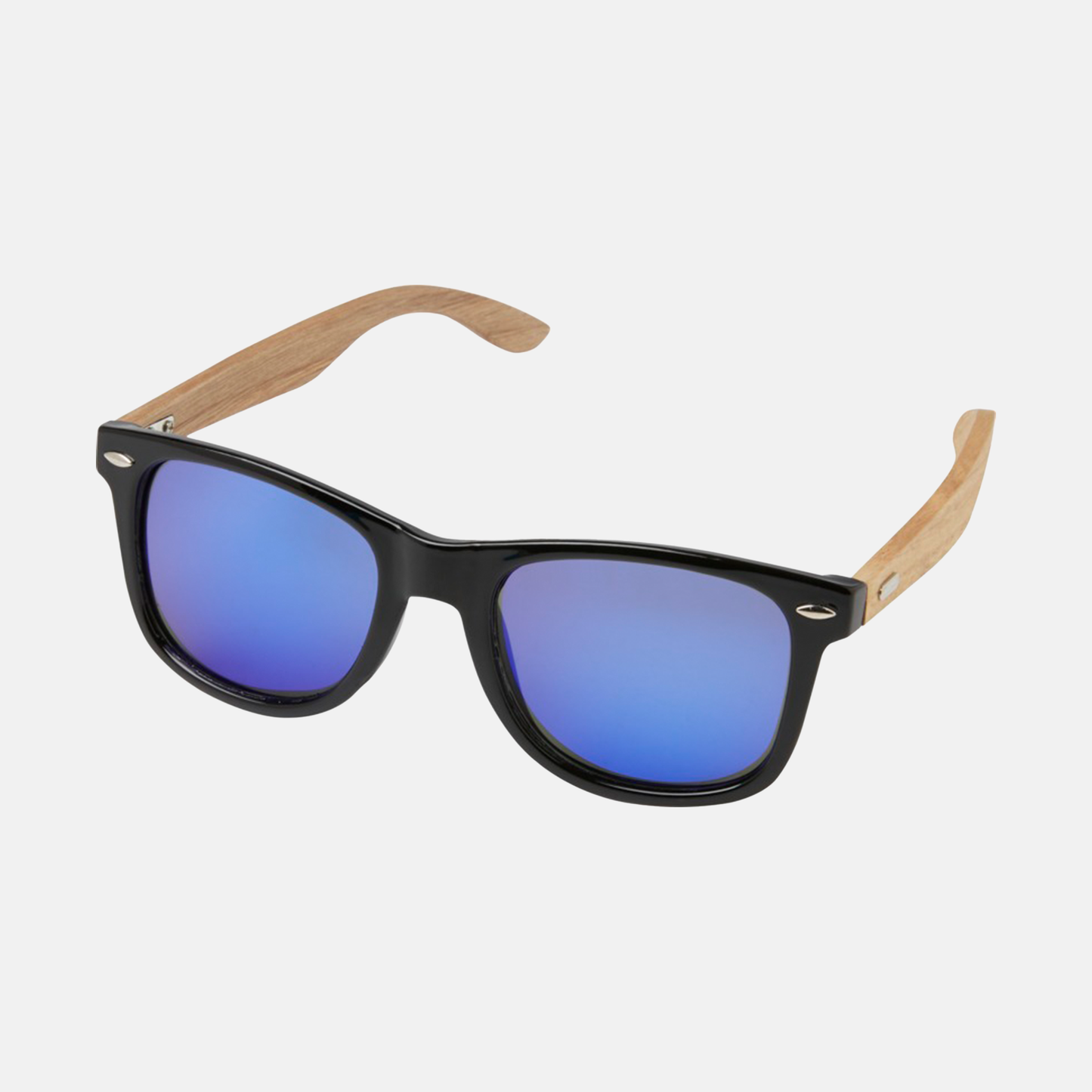 Duurzame houten zonnebrillen met logo in geschenkverpakking
