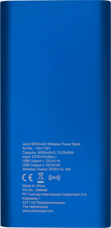 Juice 8000 mAh Draadloze Powerbank
