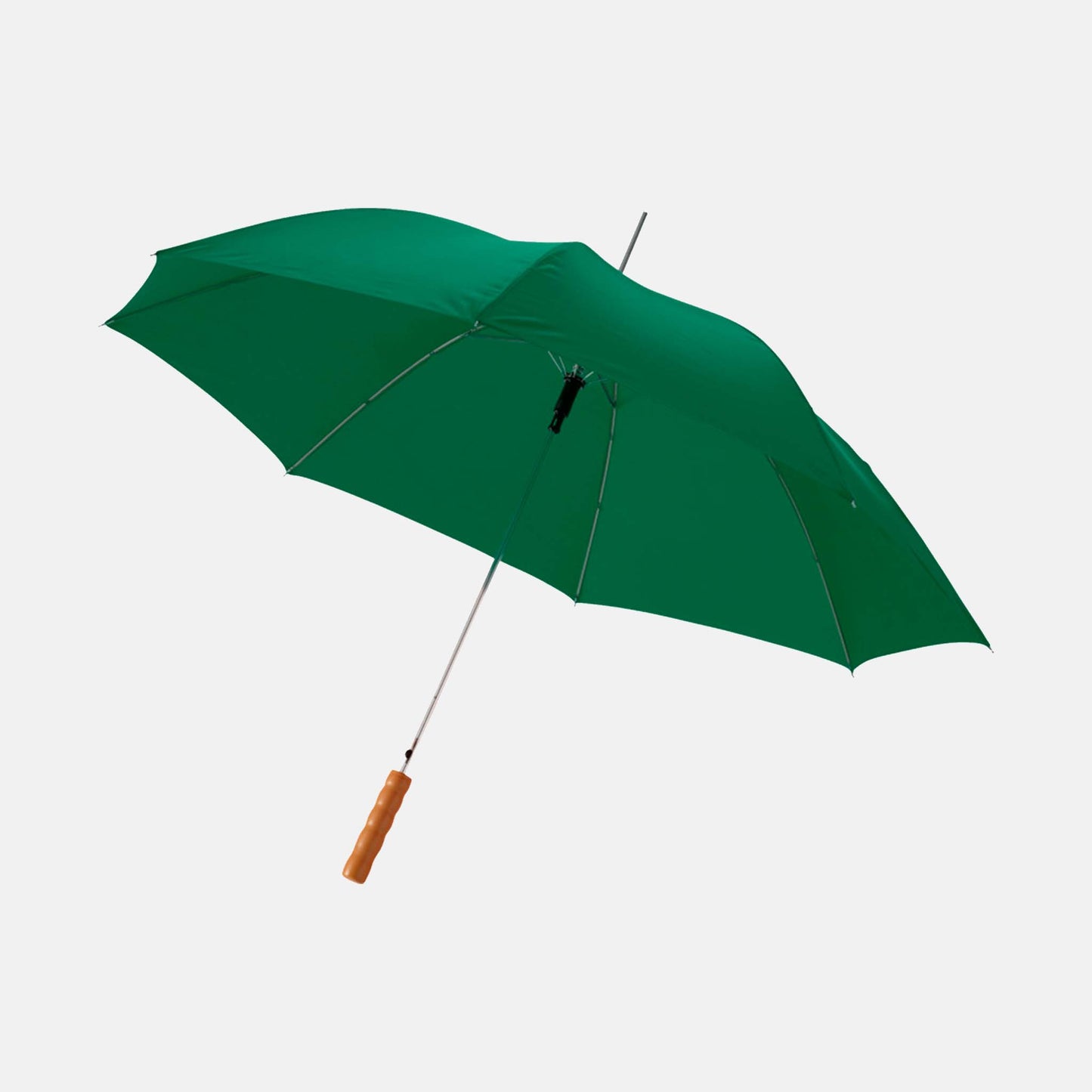 Paraplu met houten handvat met bedrukking