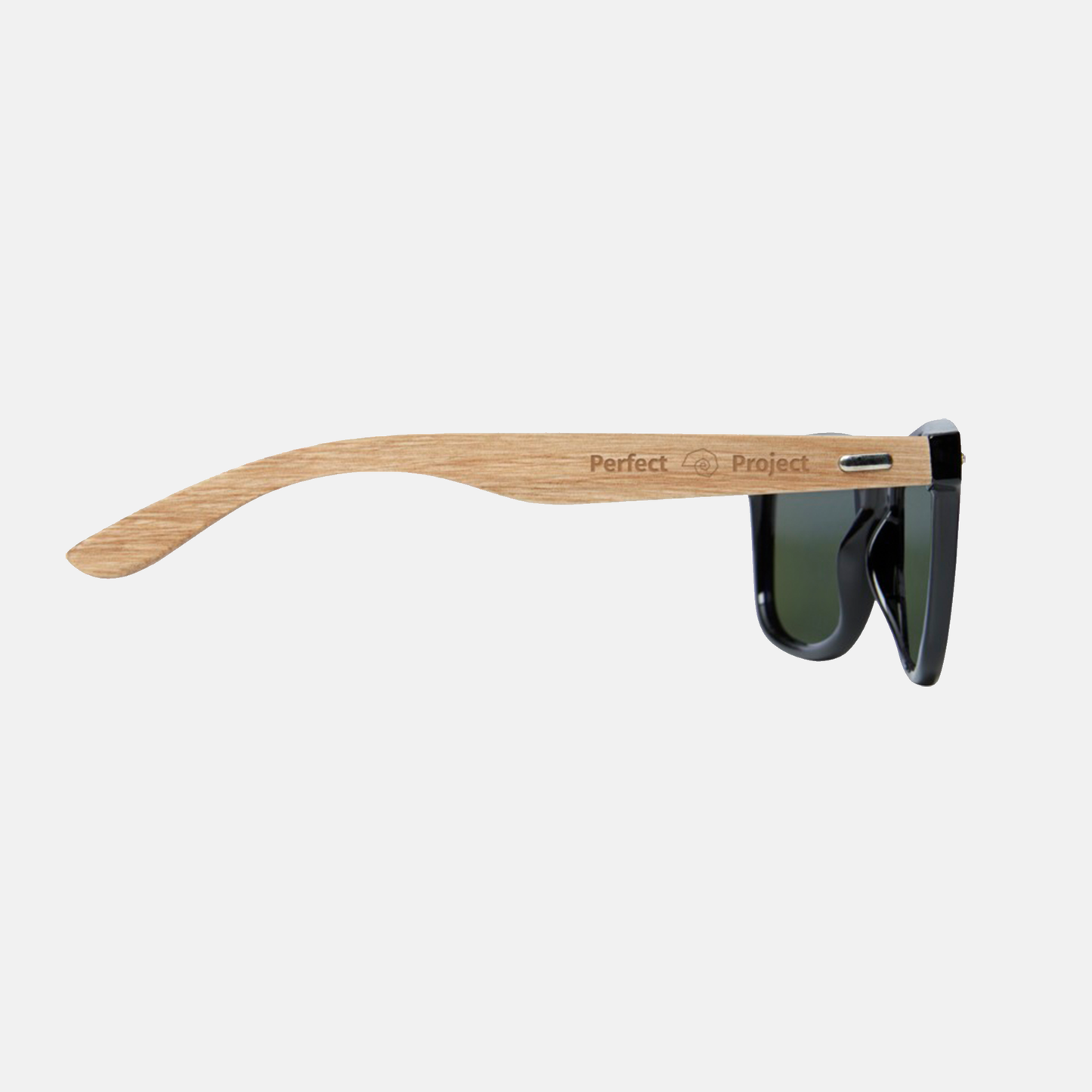 Duurzame houten zonnebrillen met logo in geschenkverpakking