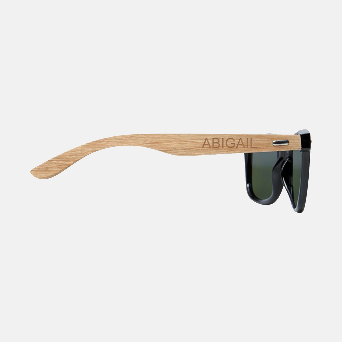 Duurzame houten zonnebrillen met logo in geschenkverpakking