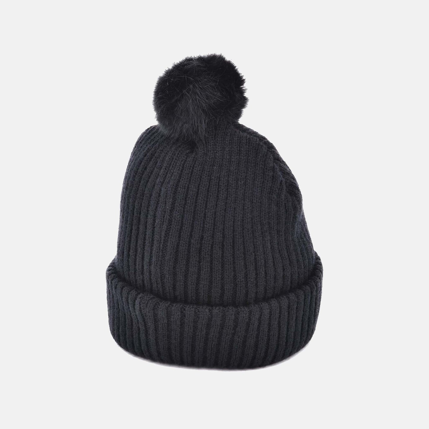 Grof Gebreide Beanie met Pompon