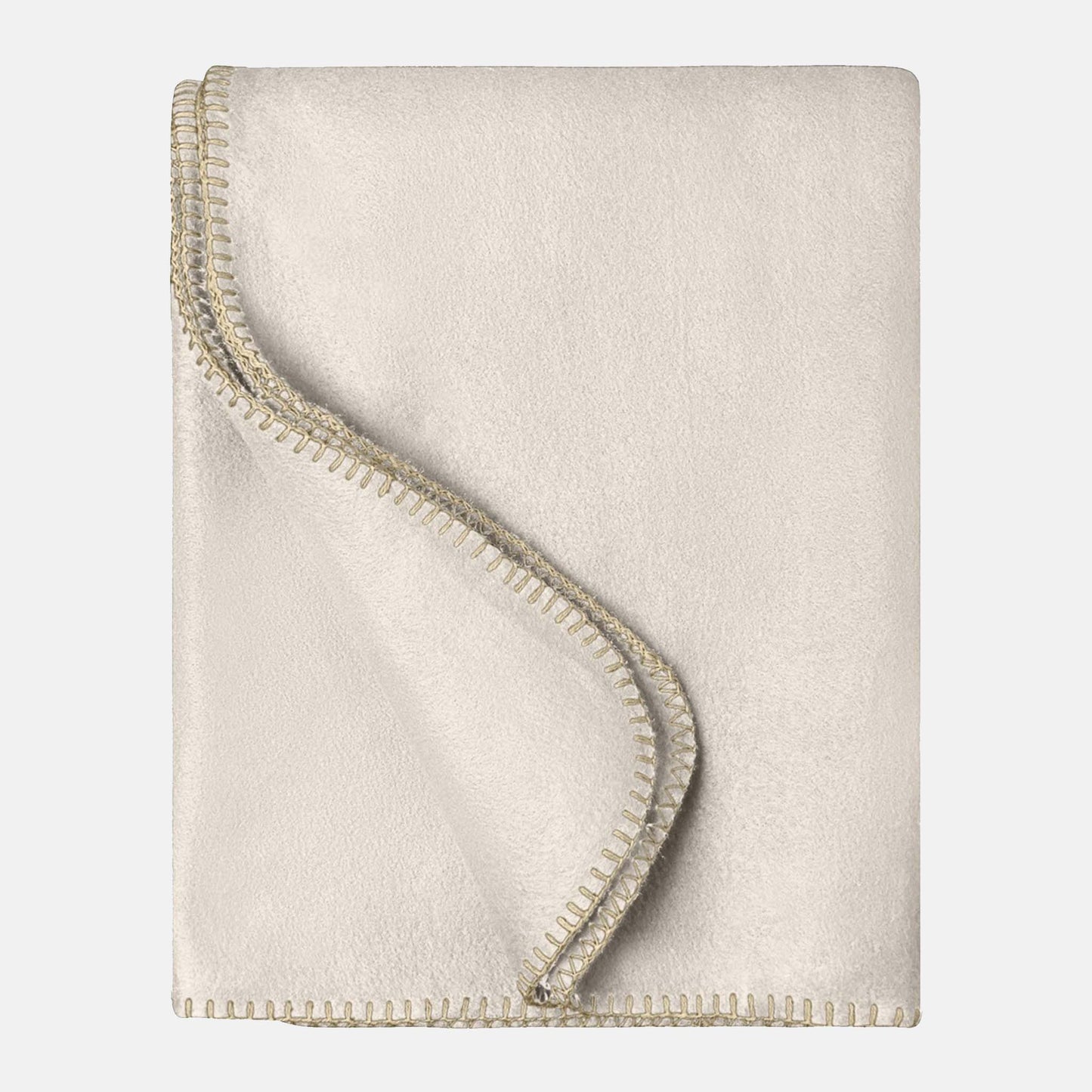 Multifunctional Fleece Deken met Borduring