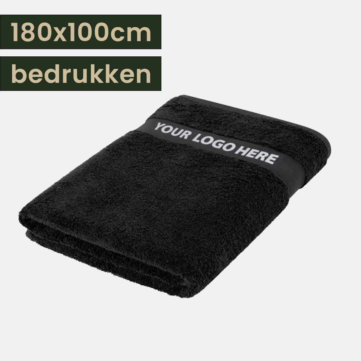 Strandlakens met logo bedrukken 180x100