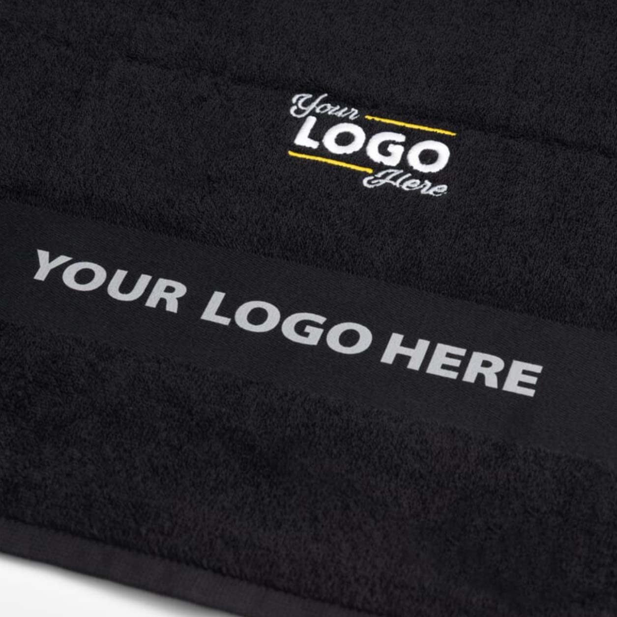 Badhanddoeken met logo bedrukken 100x50cm