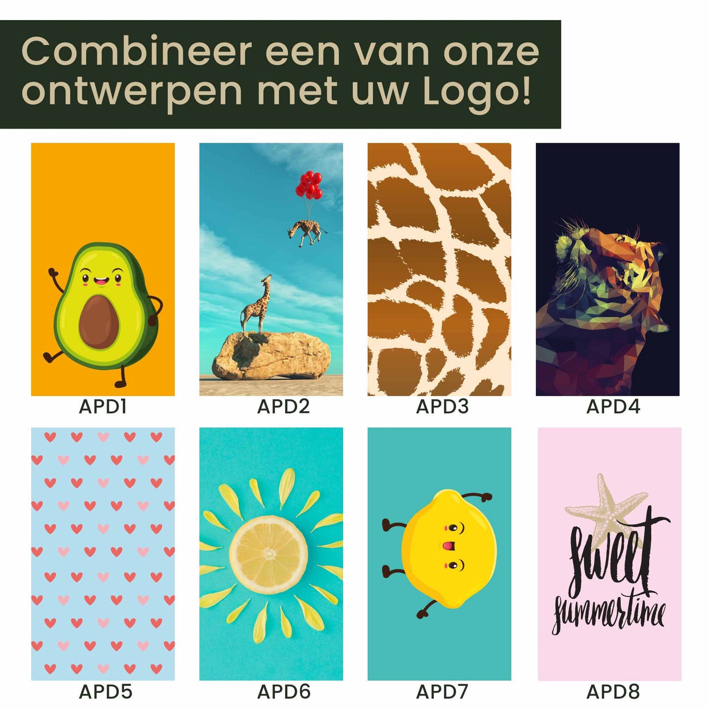 Badhanddoeken volledig bedrukt 100x50cm