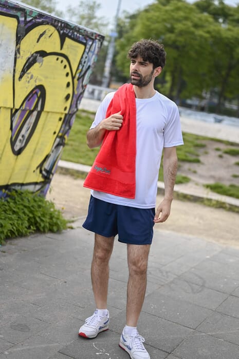 Badhanddoeken met logo bedrukken 100x50cm