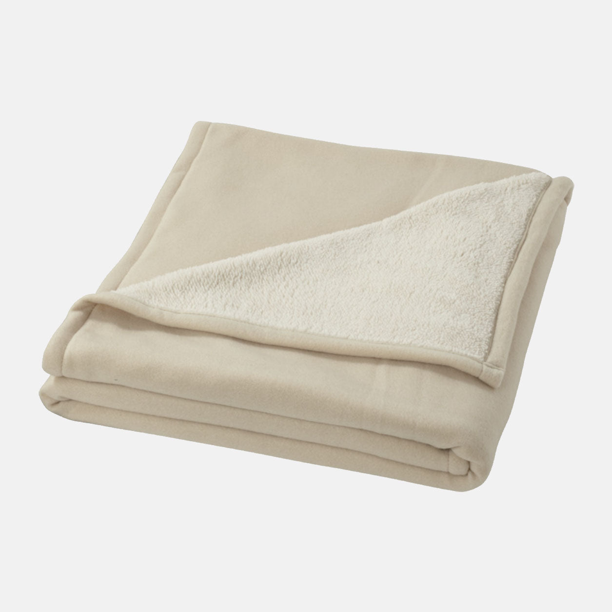 Combi fleece dekens met borduring