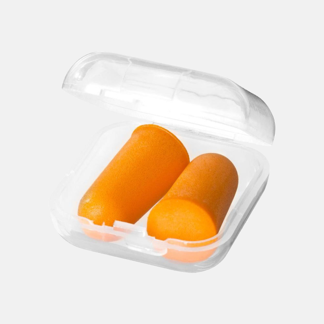 Oordopjes in reisdoosje met logo