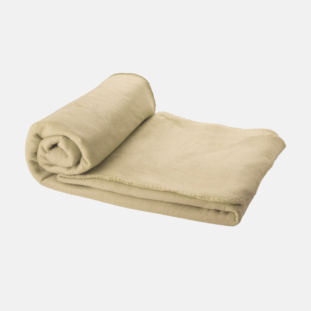 Fleece dekens met bedrukking op tasje 150x120cm