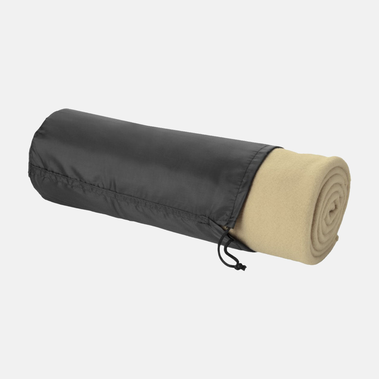 Fleece dekens met bedrukking op tasje 150x120cm