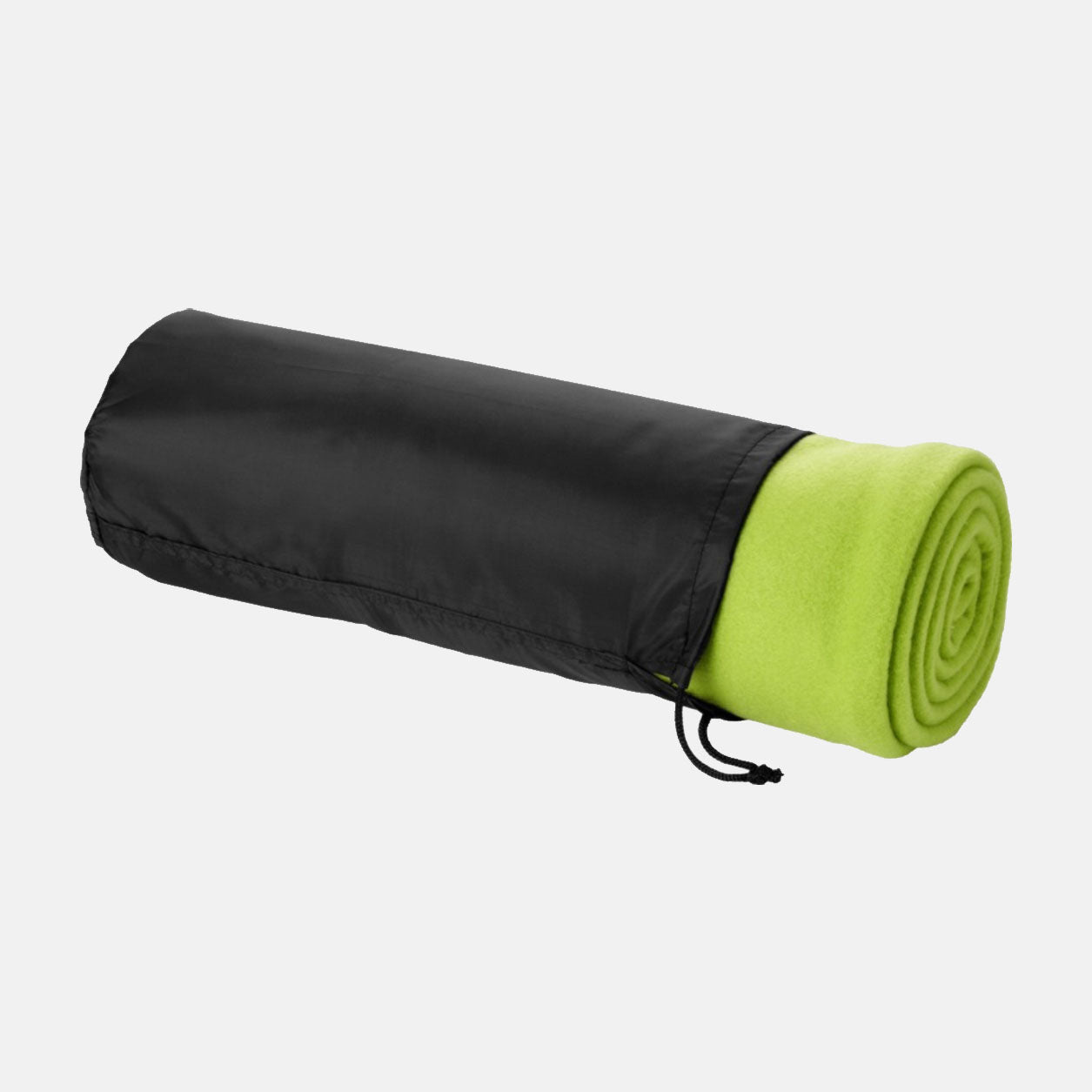 Fleece dekens met bedrukking op tasje 150x120cm