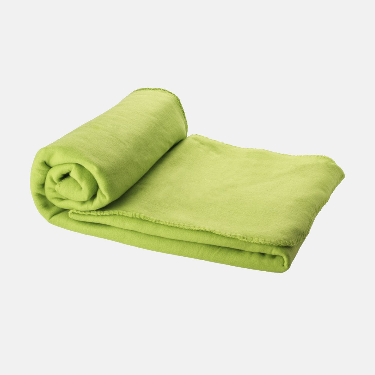 Fleece dekens met bedrukking op tasje 150x120cm
