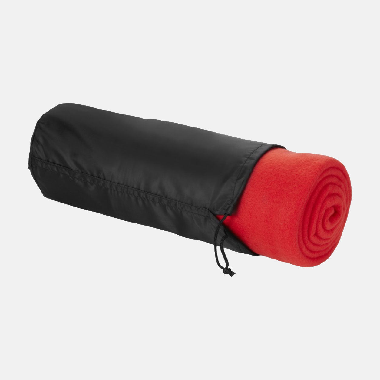 Fleece dekens met bedrukking op tasje 150x120cm