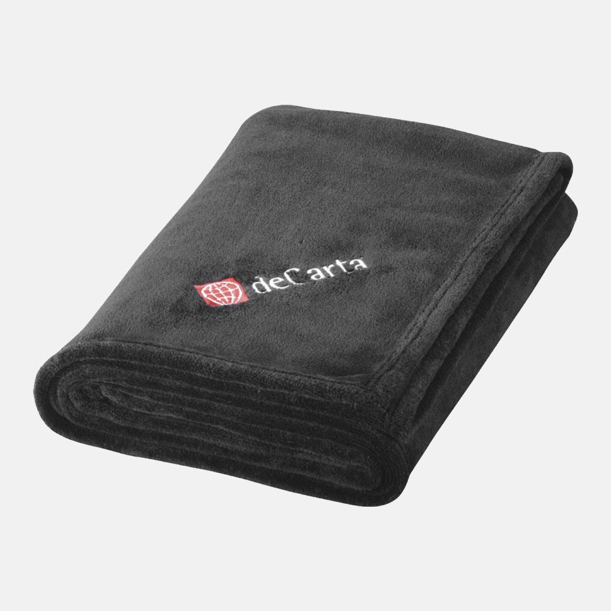 Luxe fleece dekens met borduring 150x125cm