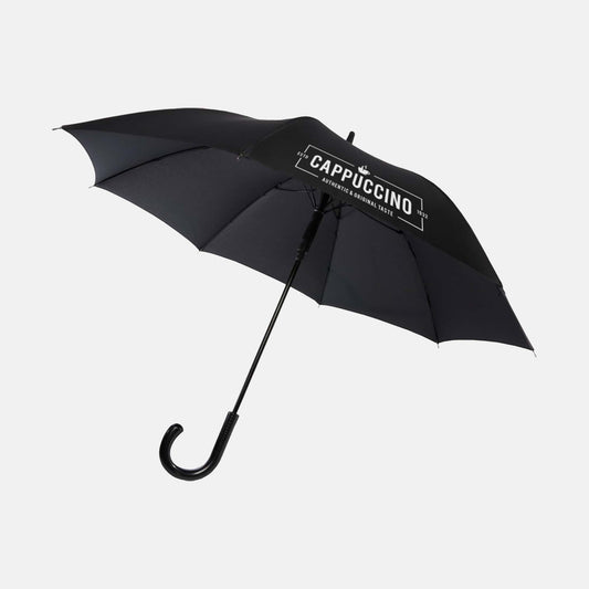 Premium carbon-look paraplu met bedrukking