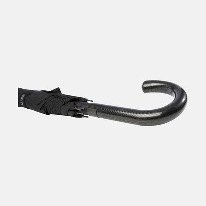 Premium carbon-look paraplu met bedrukking
