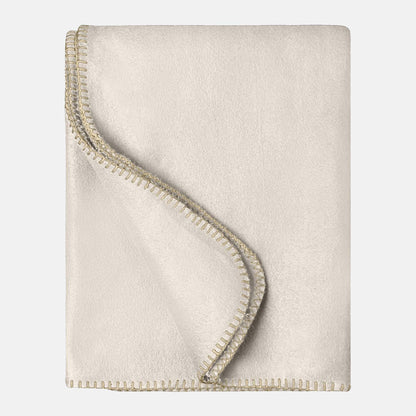 Multifunctional Fleece Deken met Borduring