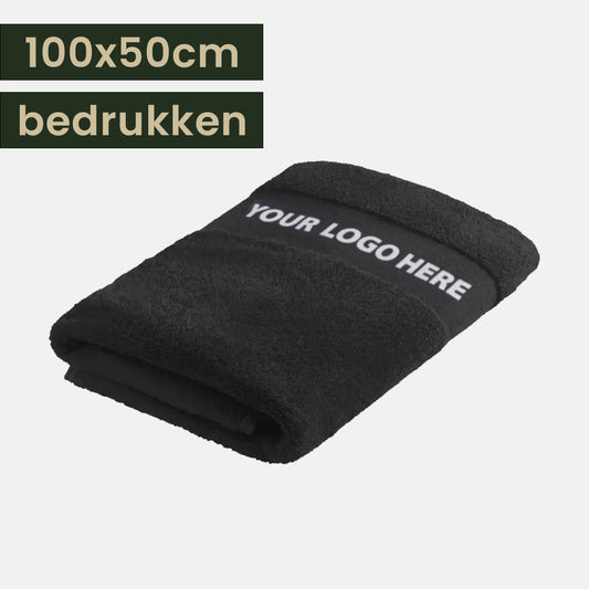 Badhanddoeken met logo bedrukken 100x50cm