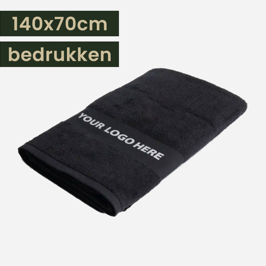 Badlakens met logo bedrukken 140x70cm