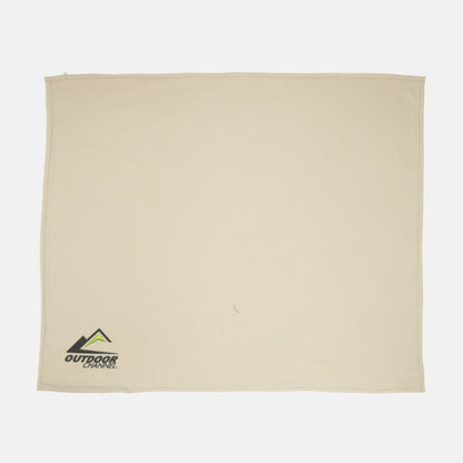 Combi fleece dekens met borduring