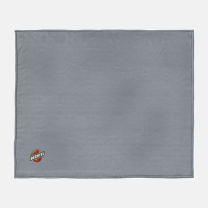 Combi fleece dekens met borduring