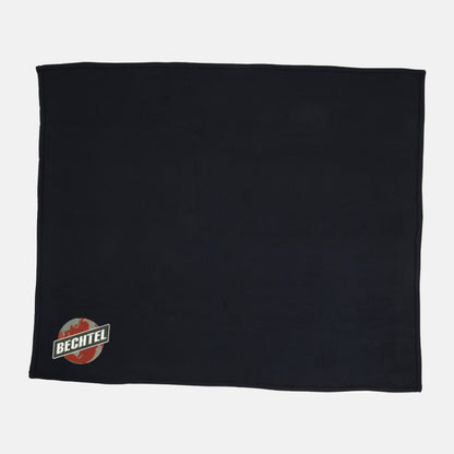 Combi fleece dekens met borduring