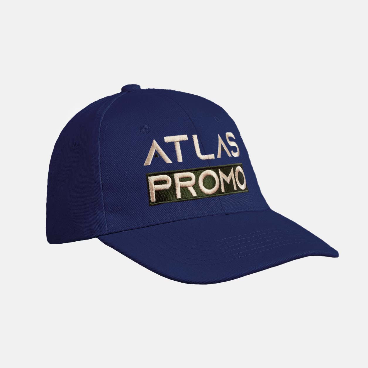 Twill cap met borduring