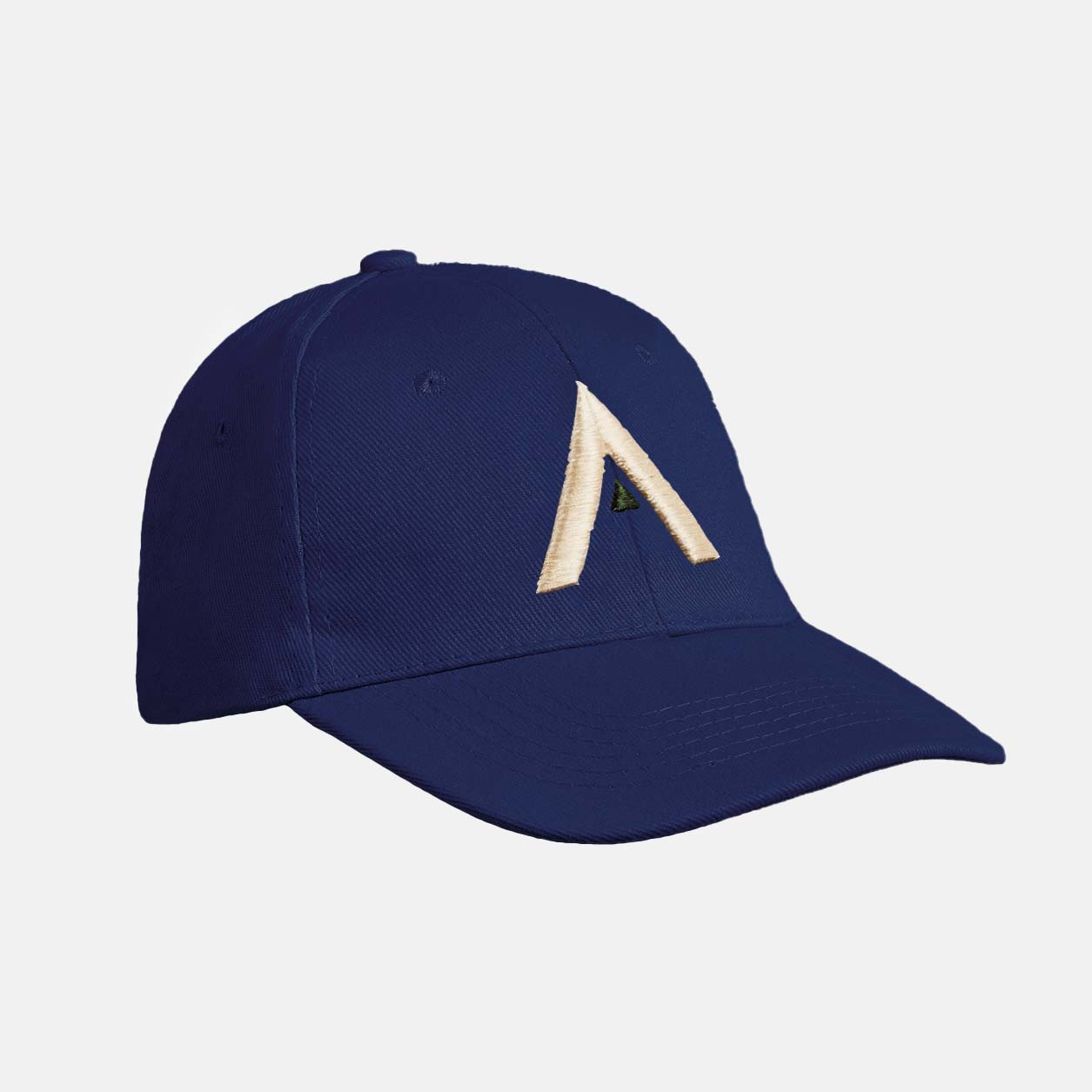 Twill cap met 3D borduring