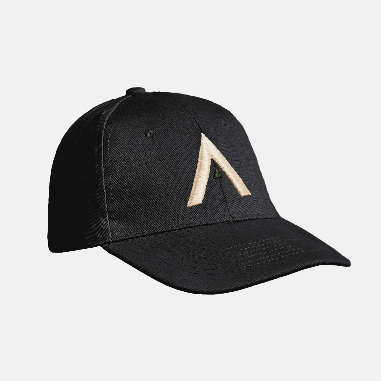 Twill cap met 3D borduring