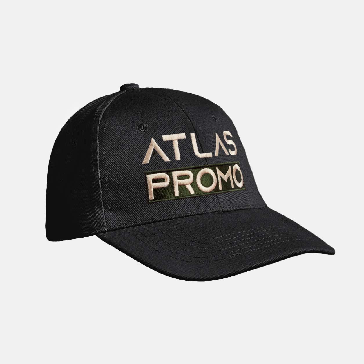Twill cap met borduring