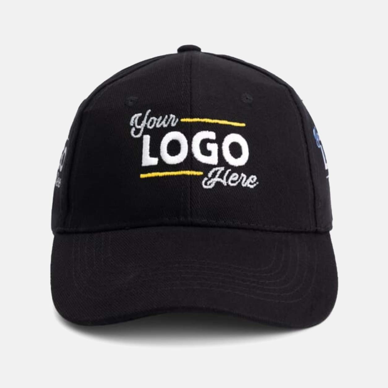 Twill cap met borduring