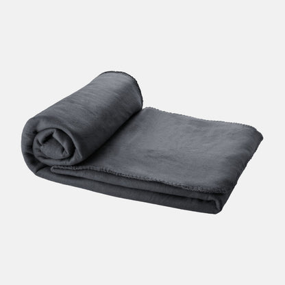 Fleece dekens met bedrukking op tasje 150x120cm