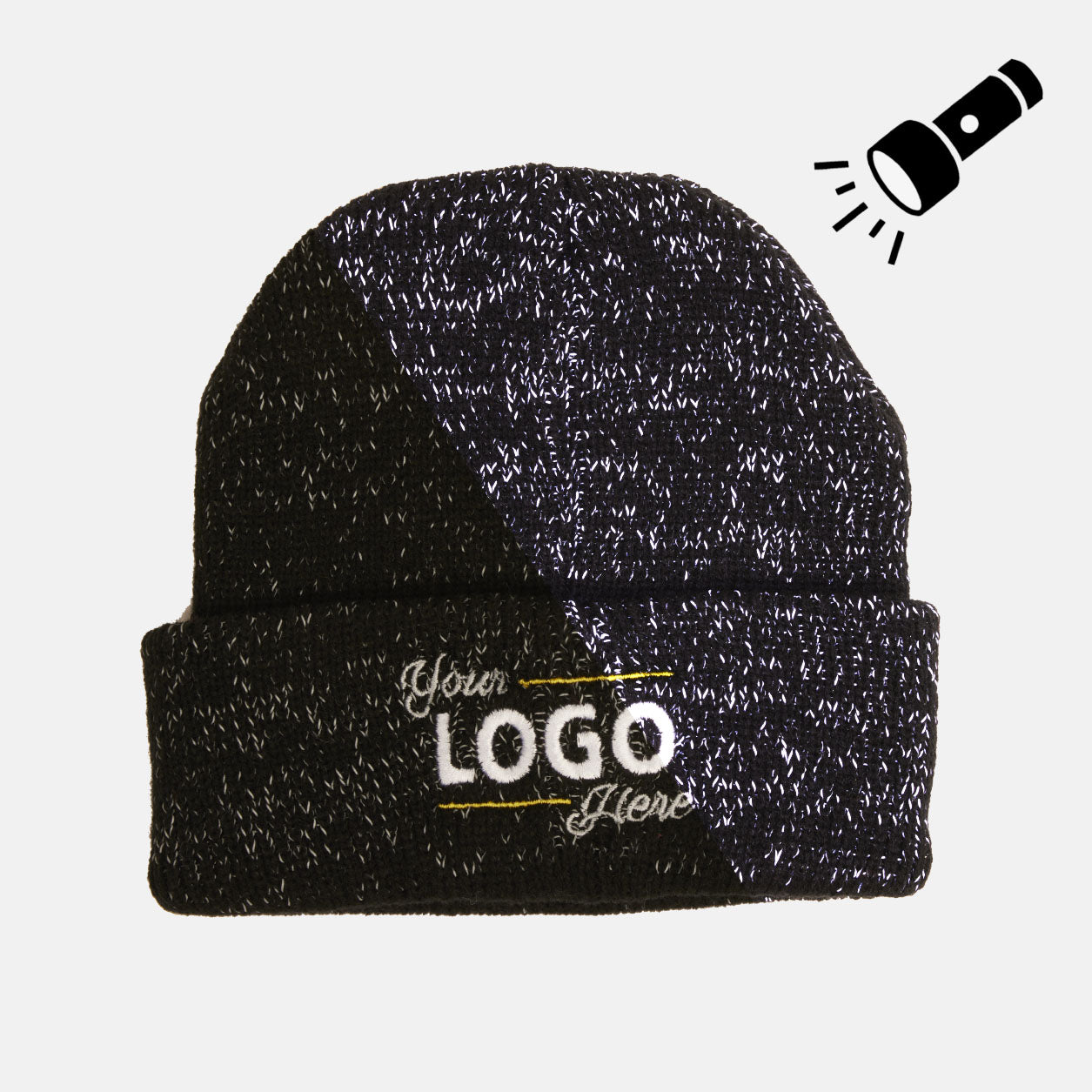 Reflecterende mutsen met borduring